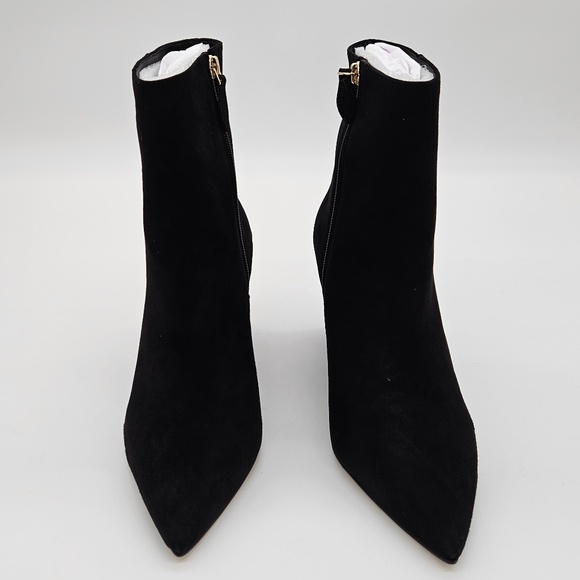 NWT Talbots "Emma" Wedge Suede Boots Black 9.5 - Picture 2 of 10